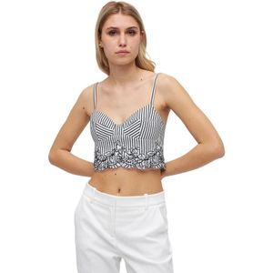 Ermanno Scervino, Dames, Tops, Zwart, Maat: S Katoen,