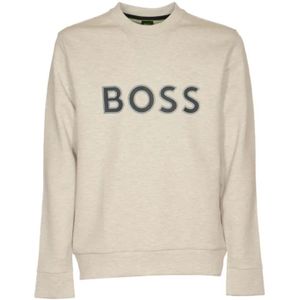 Hugo, Heren, Sweatshirts & Hoodies, Beige, Maat: M