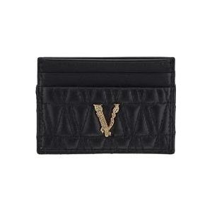 Versace Dames Kaarthouder Accessoire , Black , Dames , Maat: ONE Size