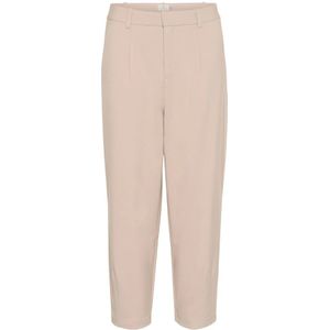Kaffe, Dames, Broeken, Beige, Maat: 2XS Viscose,