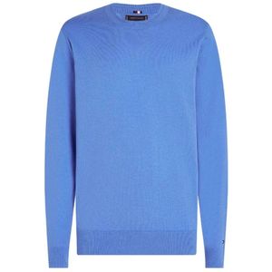 Tommy Hilfiger, Heren, Truien, Blauw, Maat: M Katoen,