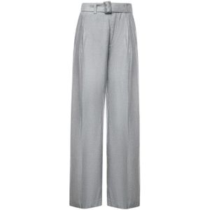 Dondup, Dames, Broeken, Grijs, Maat: 2XS Leer,