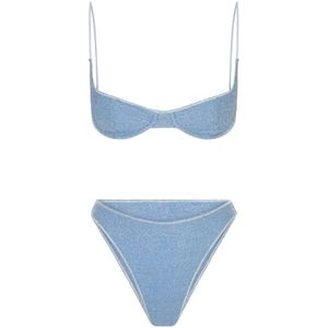 Oseree, Dames, Badkleding, Blauw, Maat: L Polyamide,