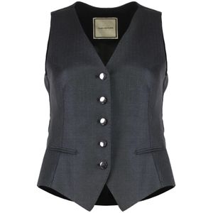 Tagliatore, Dames, Jassen, Grijs, Maat: XS Wol,