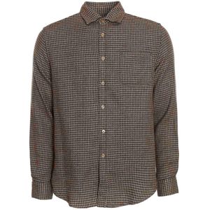 Portuguese Flannel, Heren, Overhemden, Grijs, Maat: L Katoen,