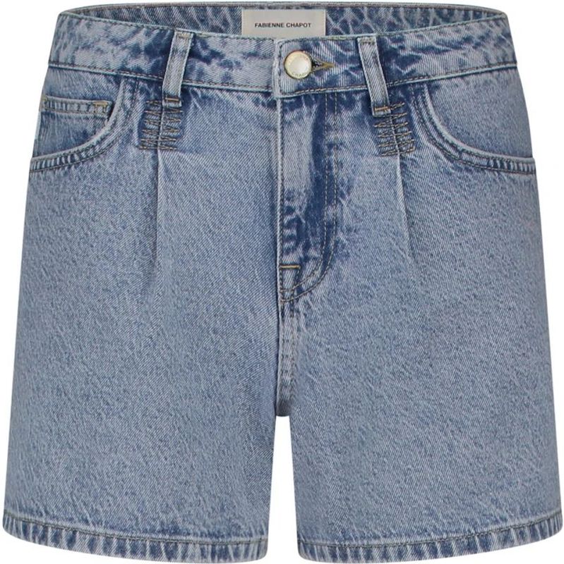 Fabienne Chapot, Dames, Korte broeken, Blauw, Maat: S Katoen,