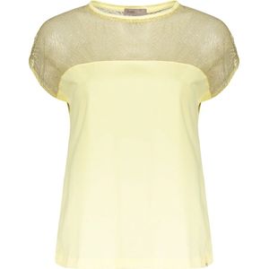 Herno, Dames, Tops, Geel, Maat: S Katoen,