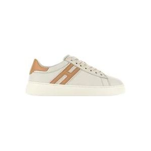 Hogan Beige Sneakers voor Dames , Beige , Dames , Maat: 37 1/2 EU