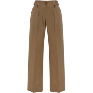 Tom Ford, Dames, Broeken, Groen, Maat: 2XS Zijde,