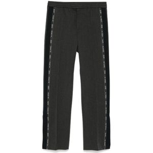 Gucci, Heren, Broeken, Grijs, Maat: L Wol,