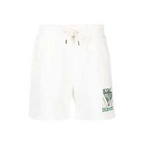 Casablanca Geborduurde Shorts , White , Dames , Maat: S