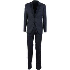 Emporio Armani, Heren, Pakken, Blauw, Maat: 2XL