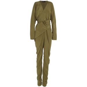 Cortana, Dames, Jumpsuits & Playsuits, Groen, Maat: S Zijde,