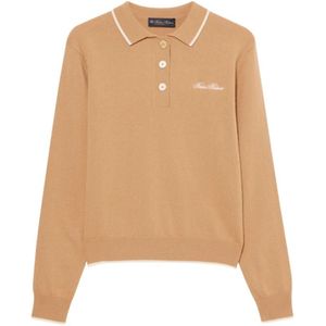 Brooks Brothers, Dames, Truien, Beige, Maat: XS Wol,