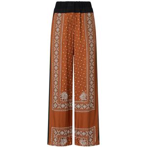 Pinko - Bandana Patroon Wijde Broek - Veelkleurig - 100% Viscose