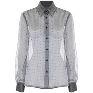 Kocca, Dames, Blouses & Shirts, Grijs, Maat: L Poliester,