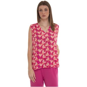 Seventy, Dames, Tops, Roze, Maat: L Viscose,