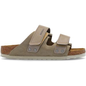 Birkenstock, Dames, Schoenen, Beige, Maat: 42 EU Suède,