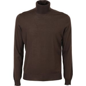 Filippo De Laurentiis, Heren, Truien, Bruin, Maat: 3XL Wol,
