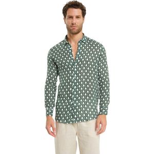 Peninsula, Heren, Overhemden, Groen, Maat: 2XL Linnen,