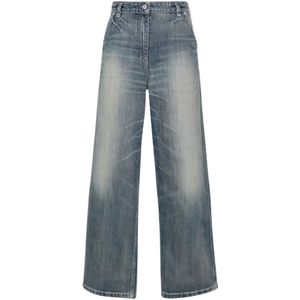 Kenzo - Jeans - Blauw - Wijde Pijp - Stonewashed Effect