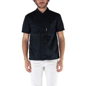 Marshall Artist, Heren, Overhemden, Zwart, Maat: 2XL Katoen,