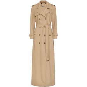 Philipp Plein, Dames, Mantels, Beige, Maat: S Katoen,