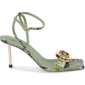 Jacquemus Groene Sandalen Verhogen Stijl Statement , Green , Dames , Maat: 40 EU