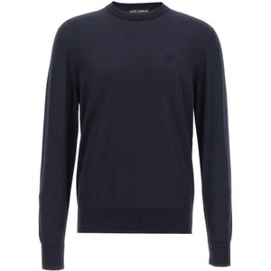 Dolce & Gabbana, Heren, Truien, Blauw, Maat: L Zijde,