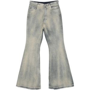 Rick Owens, Heren, Jeans, Blauw, Maat: W33 Katoen,