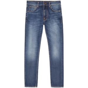 Nudie Jeans, Heren, Jeans, Blauw, Maat: W32 L32 Denim,