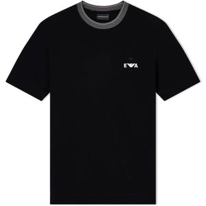 Emporio Armani, Heren, Tops, Zwart, Maat: XL Katoen,