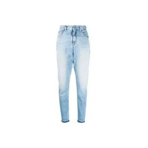Dsquared2 Blauwe Skinny Jeans voor Vrouwen , Blue , Dames , Maat: 2XS