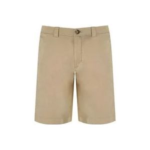 Woolrich Klassieke Chino Beige Bermuda Shorts , Beige , Heren , Maat: W34