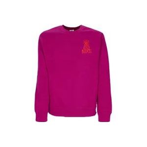 Nike Dynamic Berry/Lt Crimson Crewneck Sweatshirt , Pink , Heren , Maat: XL