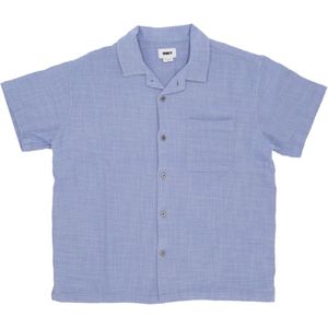 Obey, Heren, Overhemden, Blauw, Maat: S Katoen,
