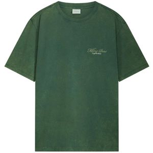 Filling Pieces, Heren, Tops, Groen, Maat: M Vinyl,