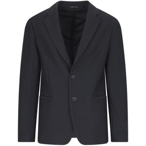 Giorgio Armani, Heren, Jassen, Zwart, Maat: M