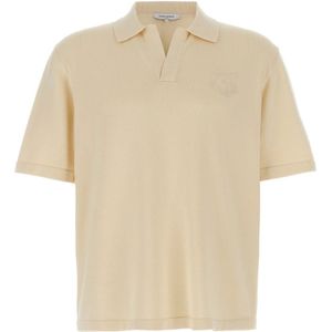Maison Kitsuné, Heren, Tops, Beige, Maat: S Katoen,