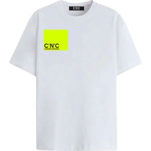 Costume National, Heren, Tops, Wit, Maat: 2XL Katoen,