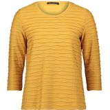 Betty Barclay - Basic Shirt met Golftextuur - Geel - Dames
