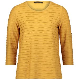 Betty Barclay - Basic Shirt met Golftextuur - Geel - Dames