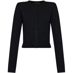 Dolce & Gabbana, Dames, Truien, Zwart, Maat: XS Kasjmier,