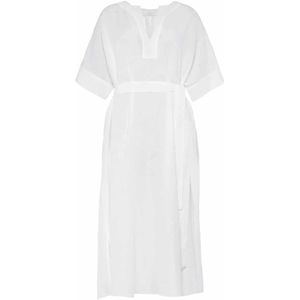 Eres, Dames, Jurken, Wit, Maat: M Linnen,