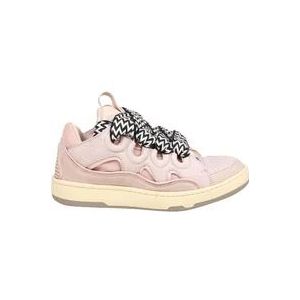 Lanvin Roze Leren Sneakers , Pink , Dames , Maat: 39 EU