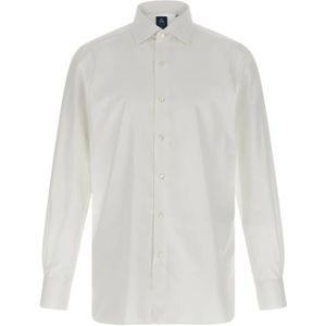 Finamore, Heren, Overhemden, Wit, Maat: 3XL Katoen,