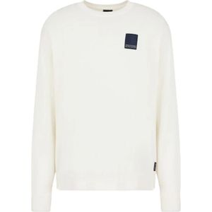 Armani Exchange - Sweatshirt - Wit - Heren - Katoen