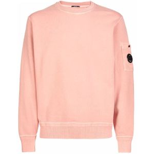 C.p. Company, Heren, Sweatshirts & Hoodies, Roze, Maat: XL Katoen,