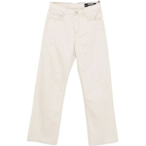 Jacquemus, Heren, Jeans, Beige, Maat: W30 Denim,