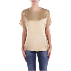 Manila Grace, Dames, Tops, Beige, Maat: XS Viscose,